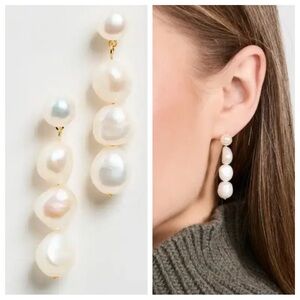 Anthropologie x Shashi Ciel Pearl Drop Earrings | NWT